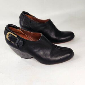 Rachel Comey Barbaro Buckle Ankle Boots Womens 7 Black Leather Booties Modern